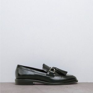 New Zara Flat Tassel Loafers